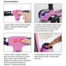 Patinete Infantil Turbo 3 Rodas Luzes Led Fumaça Música Bluetooth Ajustável Dobrável - ROSA - 5