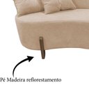 Ver imagem 6 de Namoradeira Sofá Feijão Luna Orgânica Bouclé Bege