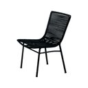 Ver imagem 1 de Cadeira Corda Náutica Prime em Alumínio Preto