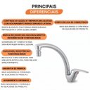 Ver imagem 3 de Torneira Monocomando Cozinha Bancada Global 25944 Meber - Cromado