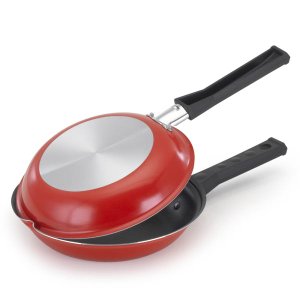 Omeleteira 18 cm Antiaderente Vermelha
