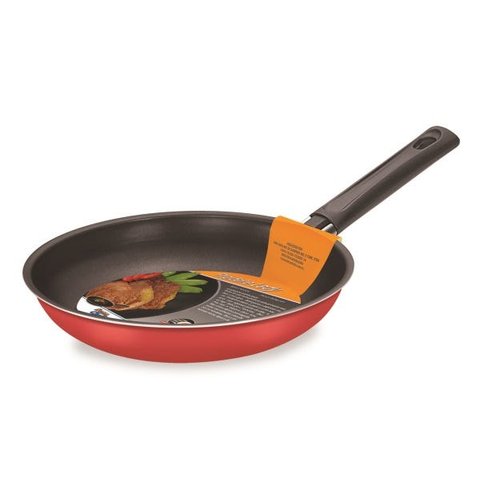 Frigideira francesa antiaderente 24 cm vermelha