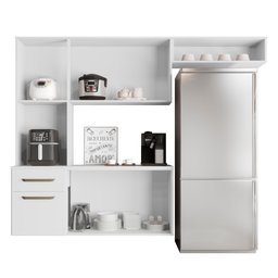 Kit Completo de Armário Cozinha Clean Aéreo 6p P/apartamento:branco - 3