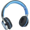 Fone Ouvido Headfone Estéreo com Fio P2 Microfone Bass Celular Pc Ps4 Infokit Hm-750Mv Preto/Azul - 1