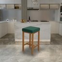 Ver imagem 3 de Kit 03 Banquetas Maya Tec. Sintético Marrom Com Pés Preto