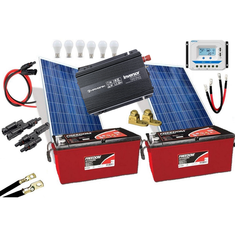 Kit Gerador de Energia Solar Off Grid 300Wp