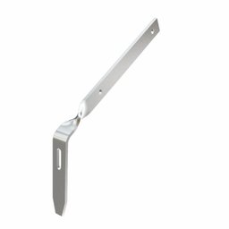 Haste Zincada Ferro Para Calha Classic Suporte Torcido Odem - 1