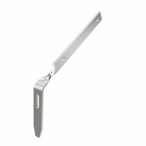 Haste Zincada Ferro Para Calha Classic Suporte Torcido Odem