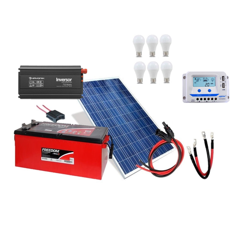 Kit Gerador de Energia Solar 150Wp