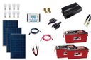 Ver imagem 1 de Kit Gerador de Energia Solar 450Wp - Gera até 1305Wh/Dia