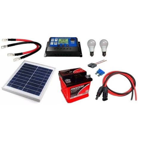 Kit Gerador de Energia Solar 10Wp - Gera até 32Wh/dia