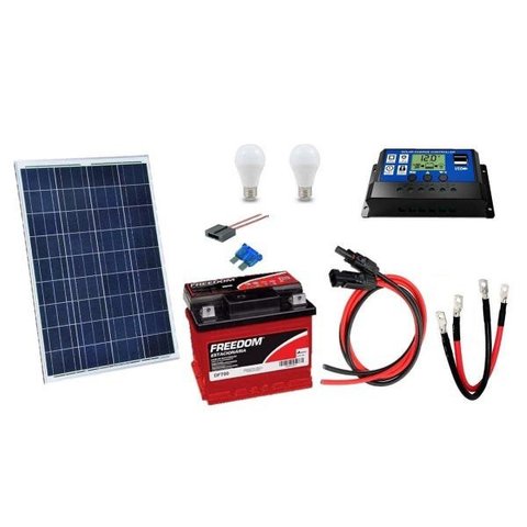 Kit Gerador de Energia Solar 30Wp - Gera até 97Wh/dia