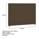 Ver imagem 5 de Cabeceira Queen Catania P04 160 Cm Suede Marrom Tca 942