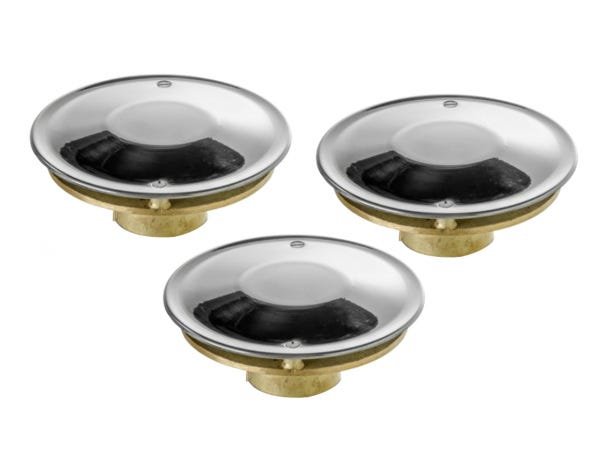 Cinco Ralos Inox Antiturbilhão Encaixe 50mm Para Piscina - 1