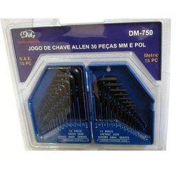 Jogo De Chaves Allen Em Milímetros E Polegadas 30 Peças - 3