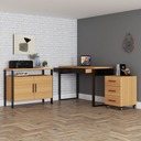 Ver imagem 2 de Conjunto Home Office 3 Peças 100% Mdf Pratice Freijó - Pradel