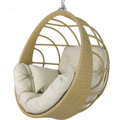 Balanço Ninho Suspenso Hungria Avelã e Courino Náutico Bege