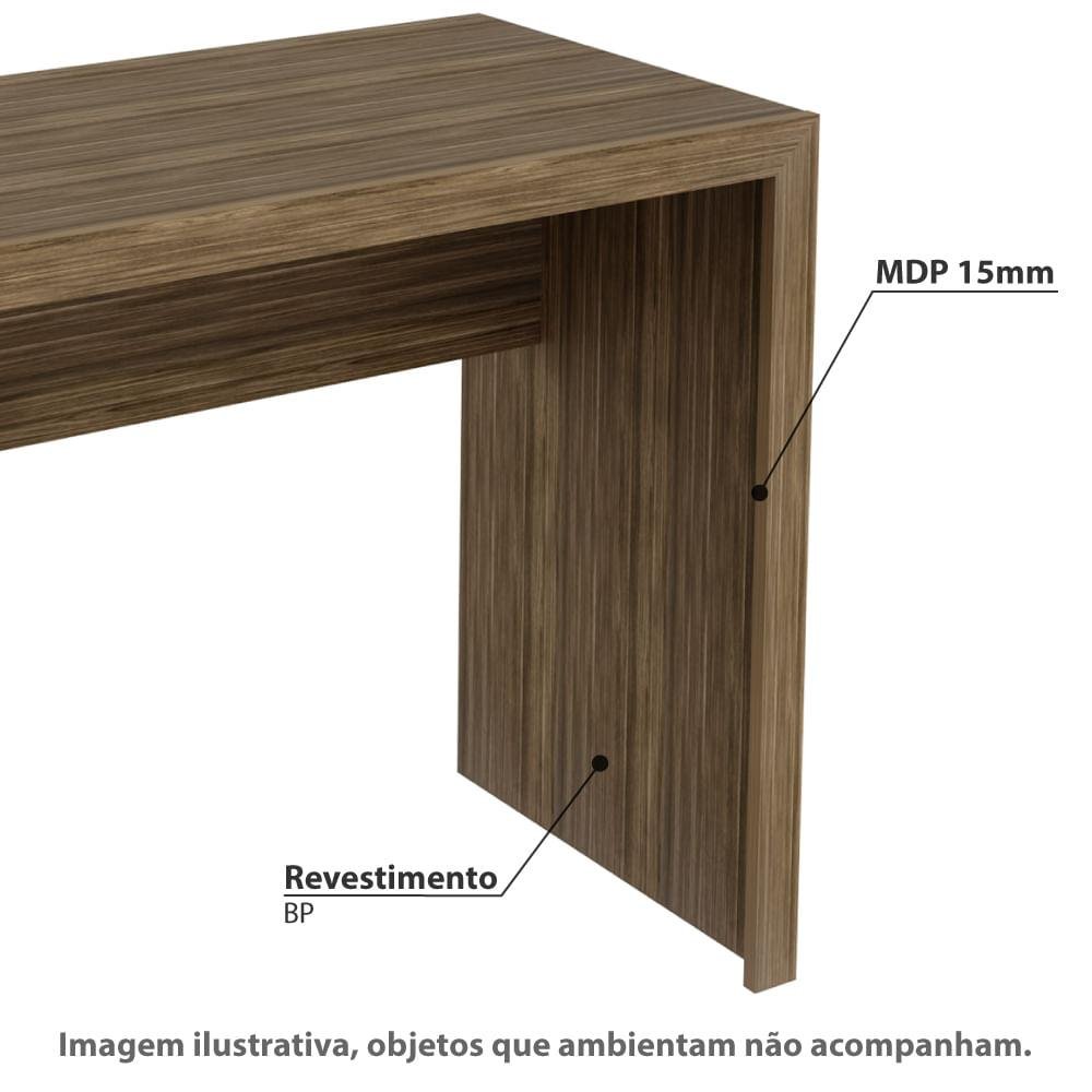 Mesa de Escritório 90 cm - Nogal - 2