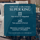 Ver imagem 6 de Cobre Leito King Size Safira 100% Algodão Estampado Super Luxuoso Viena:azul