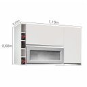 Ver imagem 5 de Armário Aéreo 3 Portas e Adega Village CHF