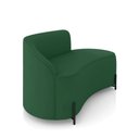 Ver imagem 6 de Sofá 2 Lugares Orgânico 140cm Pé Ferro Preto Morgan Veludo Verde D03 - D’Rossi