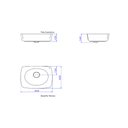 Ver imagem 3 de Cuba de Apoio Retangular Liquid Barbante 50 Cm - Deca Deca Loucas