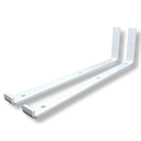 Ver imagem 1 de Dois Suportes 40cm Formato L Mão Francesa Prateleira Fixação de Parede Aço Reforçado