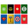 Kit 8 Placas Decorativas Mdf Herois Geek Marvel - 1
