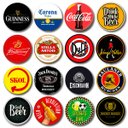 Ver imagem 1 de Kit 16 Placas Decorativas Mdf Bebidas Cervejas 30 cm redonda