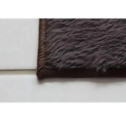 Tapete de Pelúcia 2,00 x 1,40 para Sala Quarto Apartamento Cor: Castanho - 3