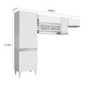 Ver imagem 4 de Cozinha Compacta Ébano 3 Peças com Paneleiro Único Chf (Não Acompanha Balcão)