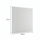 Ver imagem 3 de Painel para TV até 115 Polegadas de MDF 270cm x 280cm Branco