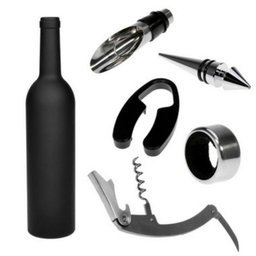 Kit Acessórios Vinho 5 Peças Saca Rolhas Abridor Dosador - 1
