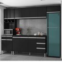Ver imagem 1 de Cozinha Modulada 4 Peças C/ Balcão Andreia - Moveis Leartam