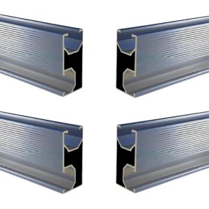 Perfil Barra Trilho Linha C Estrutura Suporte Fixador Placa Painel Solar Alumínio 2,40 Metros | Perf
