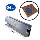 Ver imagem 3 de Perfil Barra Trilho Linha C Estrutura Suporte Fixador Placa Painel Solar Alumínio 2,40 Metros | Perf