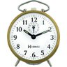 Relógio Despertador Mecânico a Cordas Dourado Herweg 2210-208 - 1