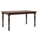 Ver imagem 1 de Mesa de Jantar Rubi 1,60 Madeira Pinus Café - Finestra