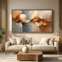 Ver imagem 1 de Quadro Abstrato Ciclos da Vida - Moderno 183x103 cm
