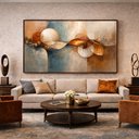 Ver imagem 5 de Quadro Abstrato Ciclos da Vida - Moderno 183x103 cm