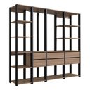 Ver imagem 2 de Guarda Roupa Closet 4 Peças com 2 Cabideiros 6 Gavetas e 11 Nichos Easy