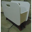 Ver imagem 3 de Porta Revista Decorar Sala Casa Revisteiro Pé de Madeira Top