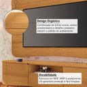 Ver imagem 4 de Rack com Painel para TV até 80 Polegadas 201cm 2 Portas 1 Gaveta Canelado Hera Fanes Espresso Móveis