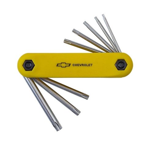 Chave torx canivete - 8 peças (com furo guia) GM GM5100
