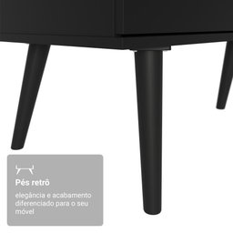 Escrivaninha em L Mesa para Computador Gamer 3 Gavetas Preto Lisboa Madesa - 9