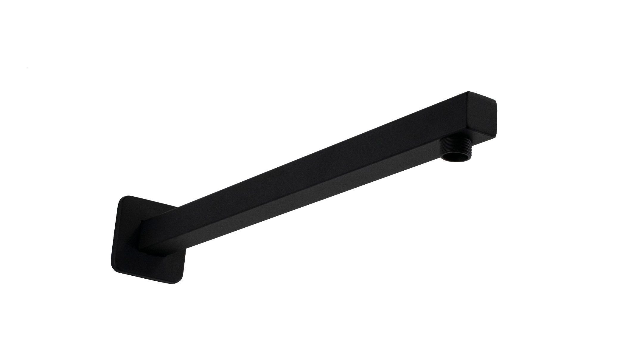 Cano Braço Suporte de Parede Preto Fosco 40 Cm Quadrado - 2