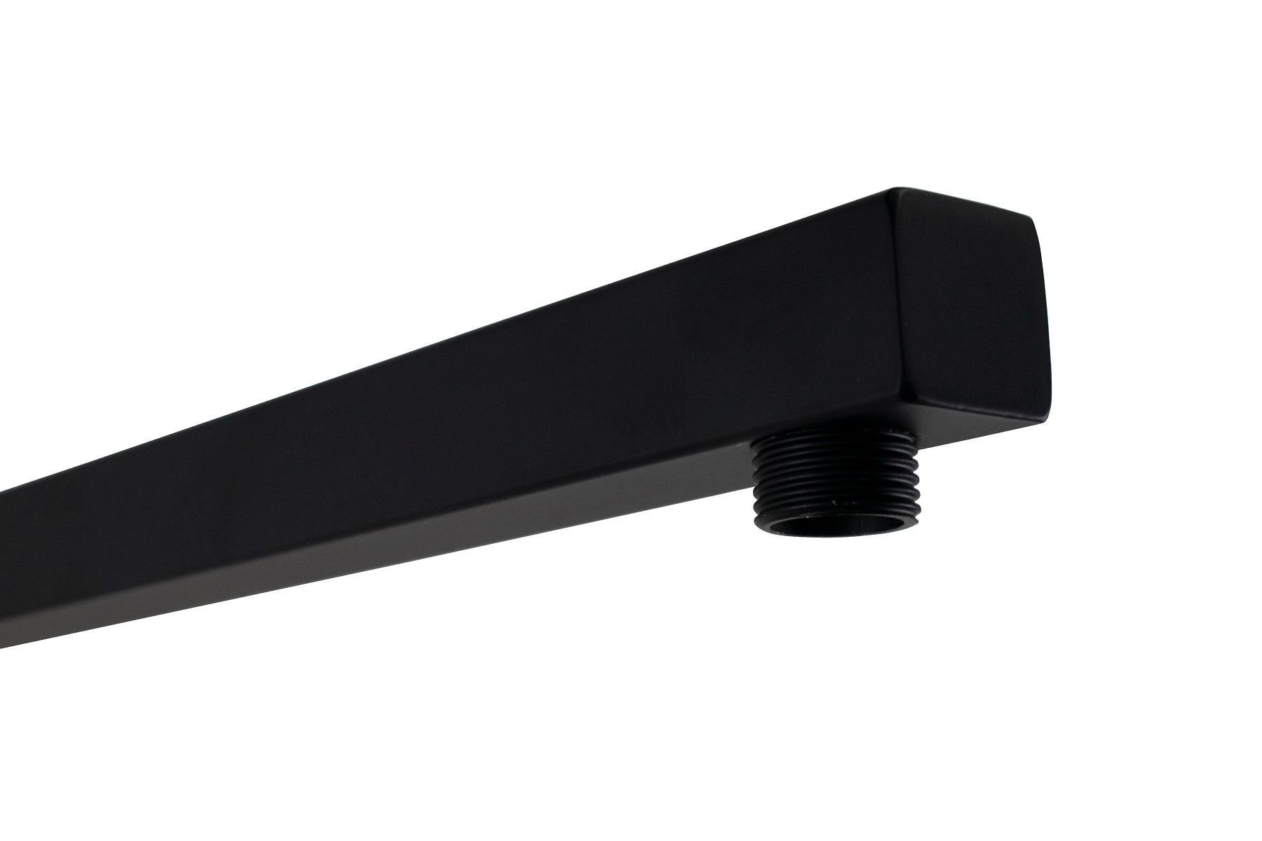 Cano Braço Suporte de Parede Preto Fosco 40 Cm Quadrado - 3