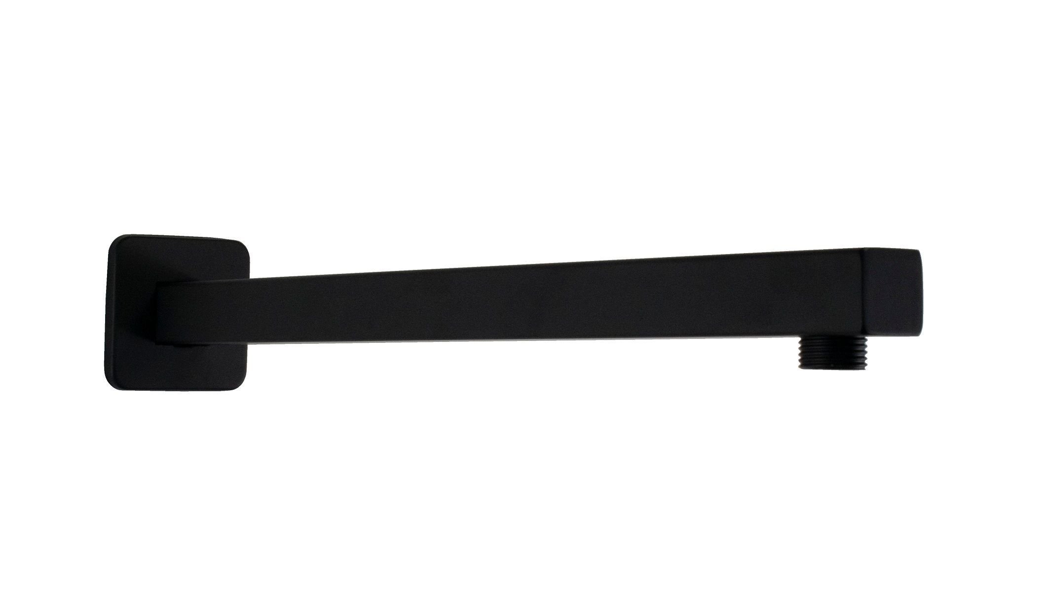 Cano Braço Suporte de Parede Preto Fosco 40 Cm Quadrado - 1