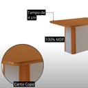 Ver imagem 6 de Mesa de Jantar Isadora 120cm Tampo MDF Laminado Canto Copo com 4 Cadeiras Lisa