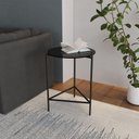 Ver imagem 1 de Mesa Lateral Industrial Marbella Preto